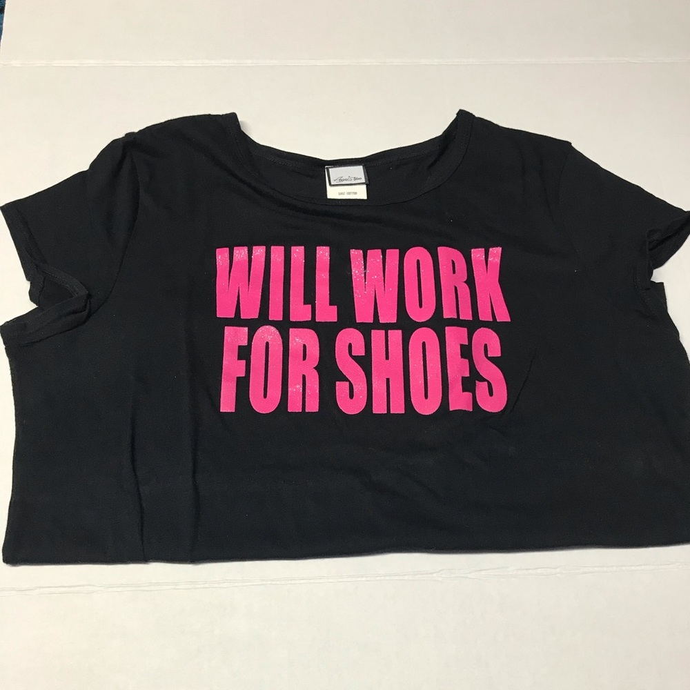 Will work for shoes pink glitter tee cap Sleeve 3X